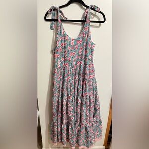Mulberry & King Midi Tiered Floral Boho Dress - Sz M.
